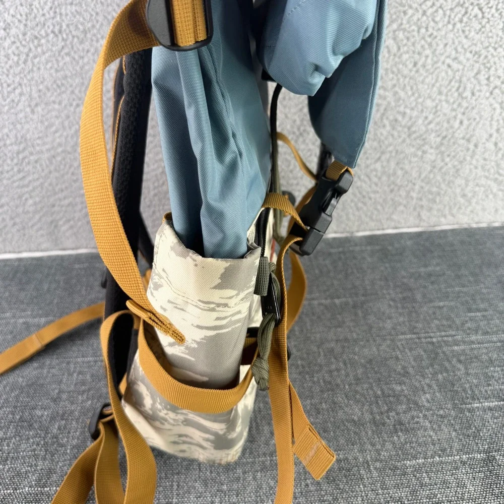 Topo Designs Rover Pack Backpack Unisex Blue Tan Camo Canvas Laptop Bag